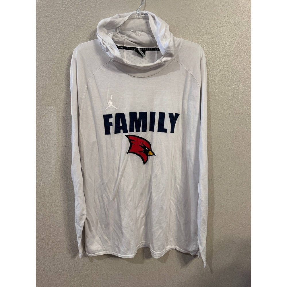 Jordan Louisville Cardinals Family Long Sleeve Funnel Neck‎ Shirt XXL